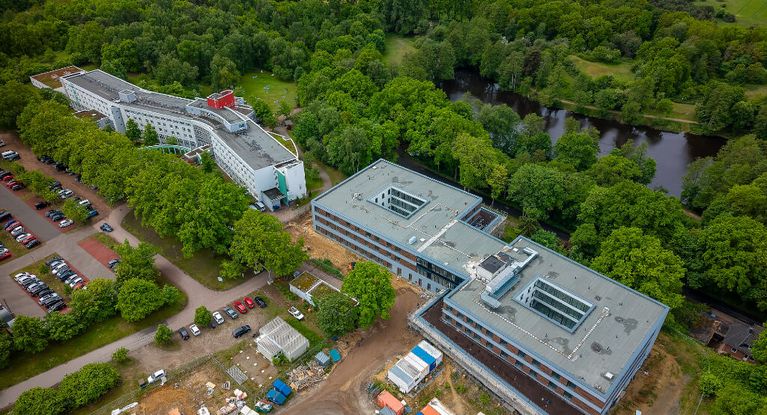 Luftaufnahme Neubau Akutpsychosomatik MEDICLIN Seepark Klinik Bad Bodenteich
