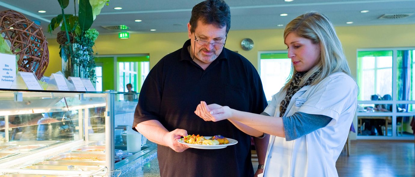 Patient bei Ernährungsberatung